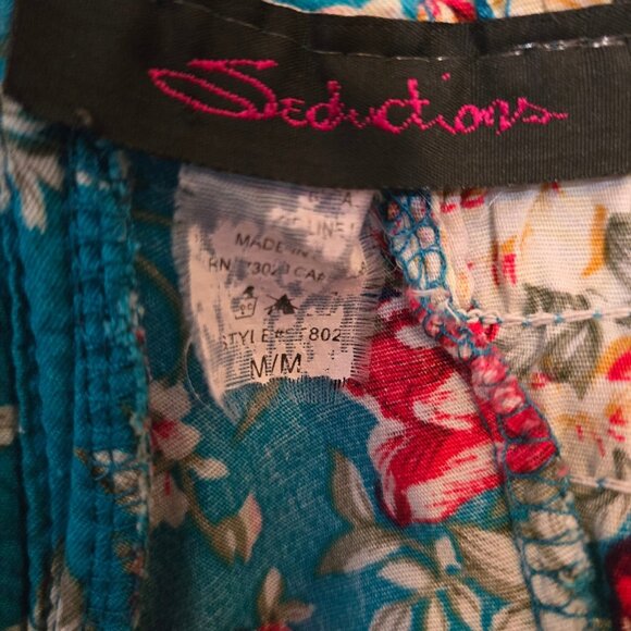 Y2K Blue Floral Lace Bustier Top Ribbon Bow Size M Fairy Feminine Coquette - Picture 10 of 10